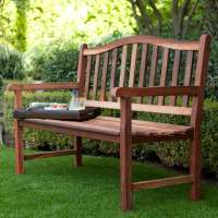 Slat back High Quality Outdoor Furniture Wood Garden Bench