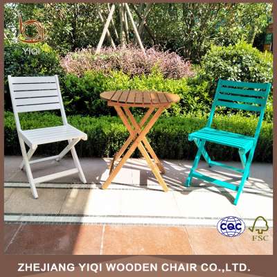 Leisure Wood Garden Folding Chair Set